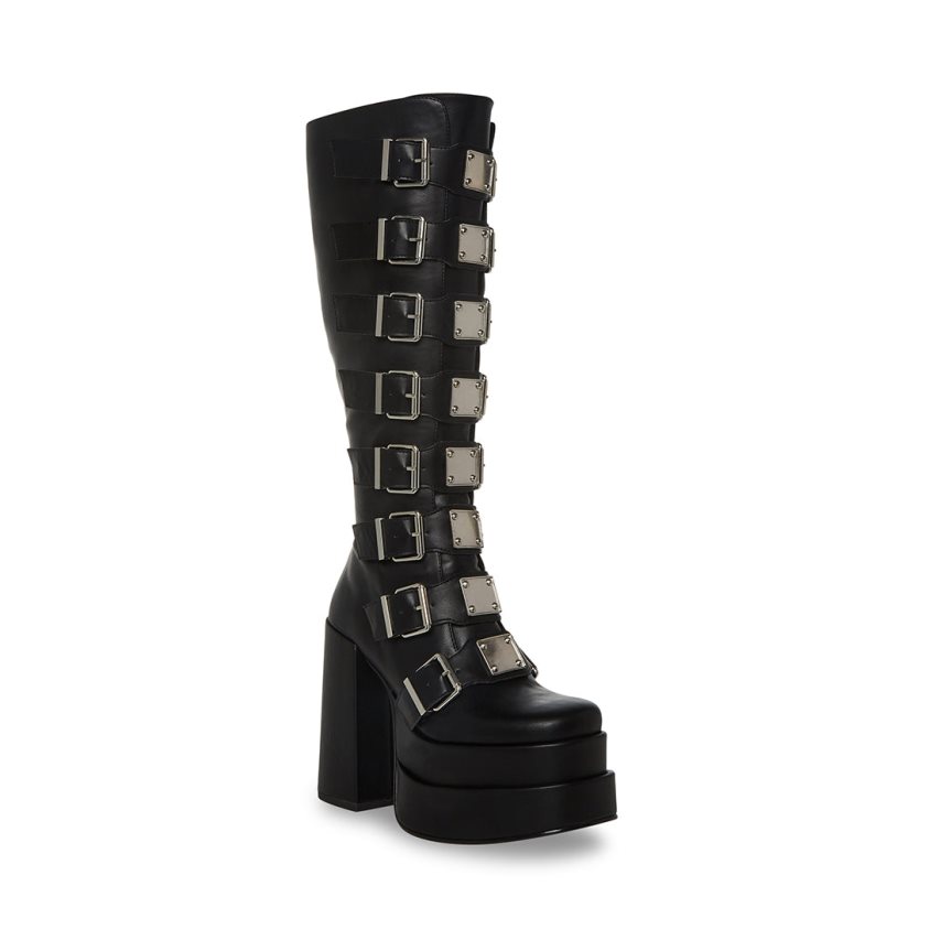 Botas Hasta La Rodilla Steve Madden Cassia Mujer Negras | ES BX64SE